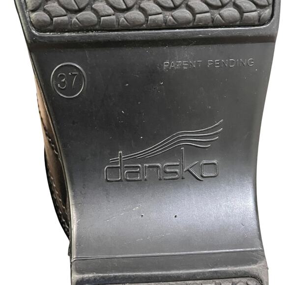 Dansko Shoes Womens Size 37 Black XP Leather Clogs Slip On Professional Work - Picture 11 of 11